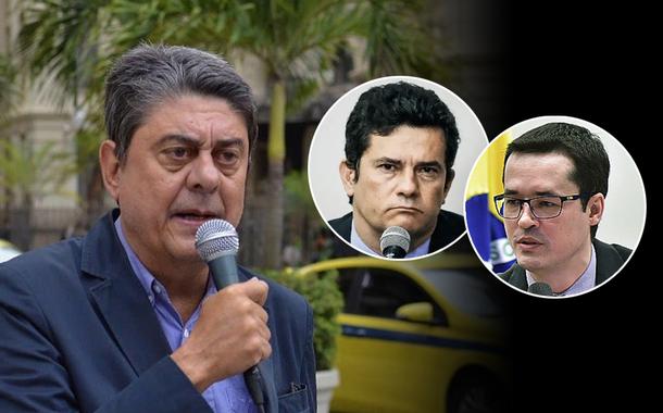 Da esq. para a dir.: Wadih Damous, Sergio Moro e Deltan Dallagnol