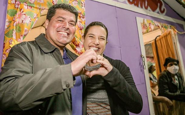 Fernando Lucena e Raquel Lyra