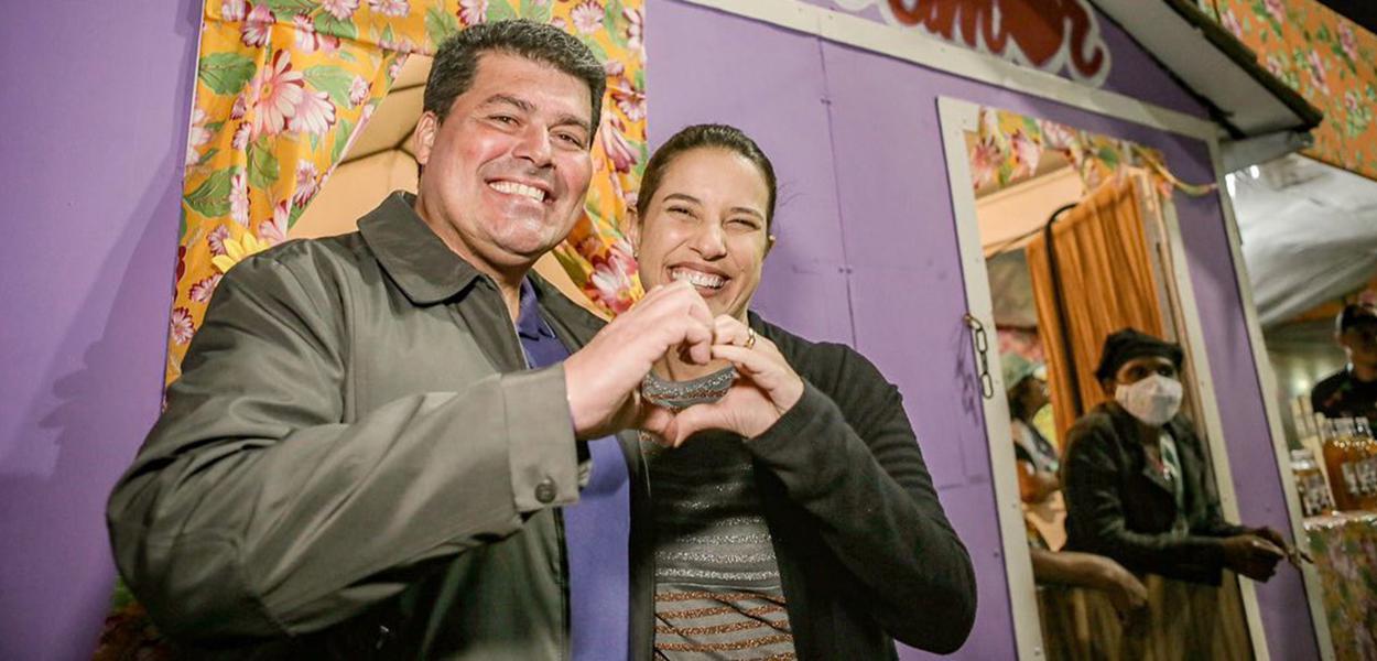 Fernando Lucena e Raquel Lyra