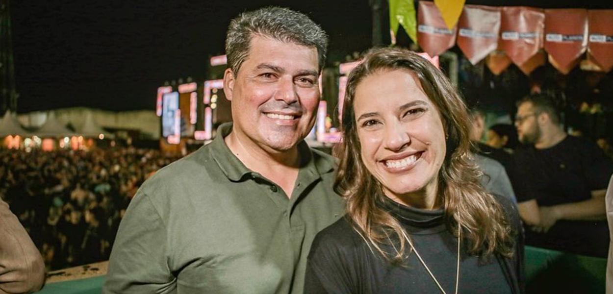 Fernando Lucena e Raquel Lyra