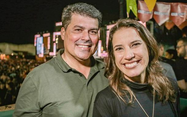 Fernando Lucena e Raquel Lyra