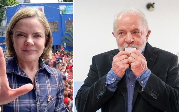 Gleisi Hoffmann e Luiz Inácio Lula da Silva