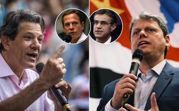 Fernando Haddad, João Codria, Rodrigo Garcia e Tarcisio Freitas