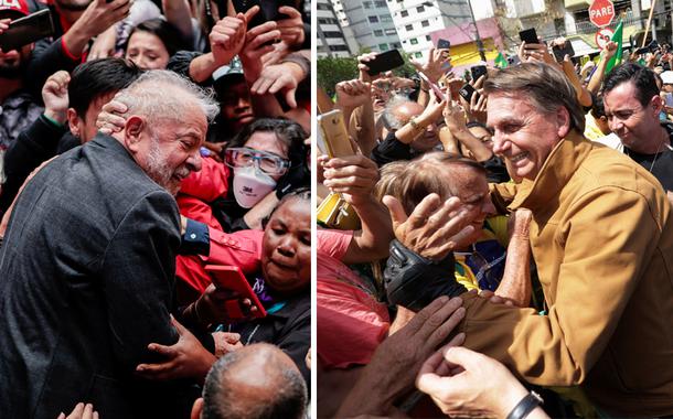 Lula e Jair Bolsonaro