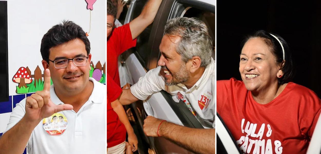 Fonteles (PI), Elmano (CE) e Fátima Bezerra (RN)
