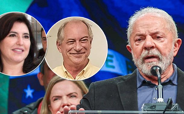 Simone Tebet, Ciro Gomes e Luiz Inácio Lula da Silva