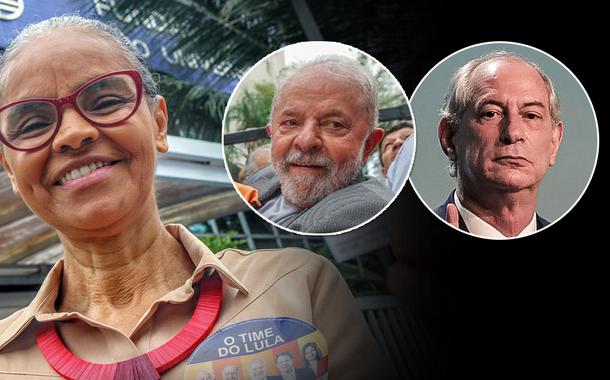 Marina Silva, Luiz Inácio Lula da Silva e Ciro Gomes