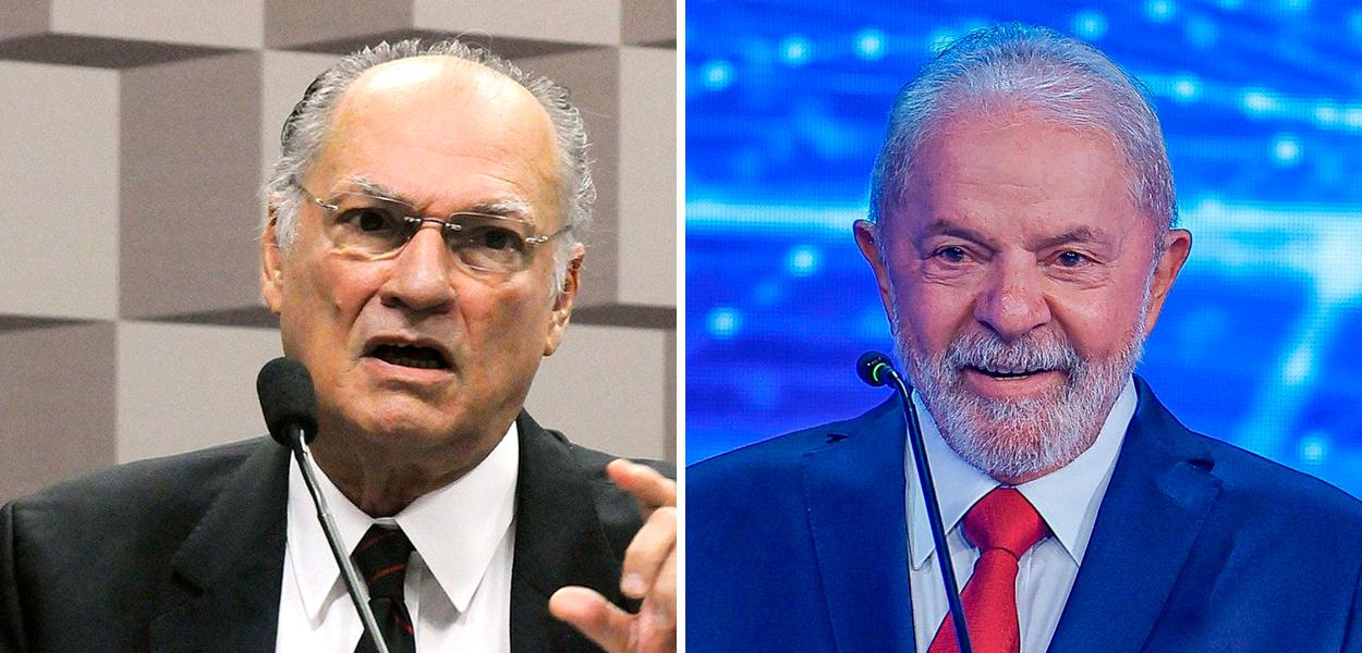 Roberto Freire (à esq.) e Luiz Inácio Lula da Silva