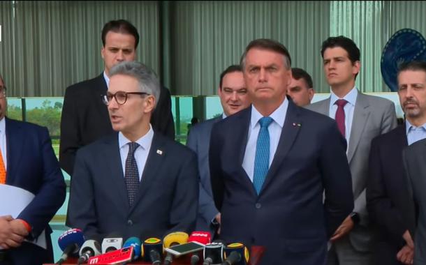 Romeu Zema, Jair Bolsonaro e Walter Braga Netto
