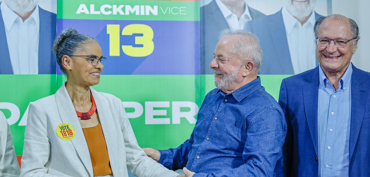 Marina Silva, Luiz Inácio Lula da Silva e Geraldo Alckmin