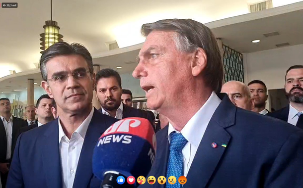 Rodrigo Garcia e Jair Bolsonaro