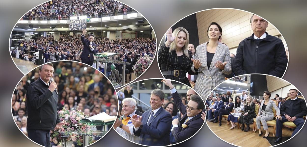 Bolsonaro em culto da igreja Assembleia de Deus