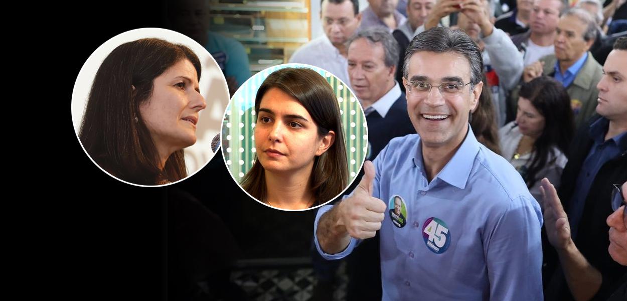 Zeina Latif, Laura Muller Machado e Rodrigo Garcia (Foto: Gov SP | Reprodução/Youtube | Reprodução/Facebook) Zeina Latif, Laura Muller Machado e Rodrigo Garcia