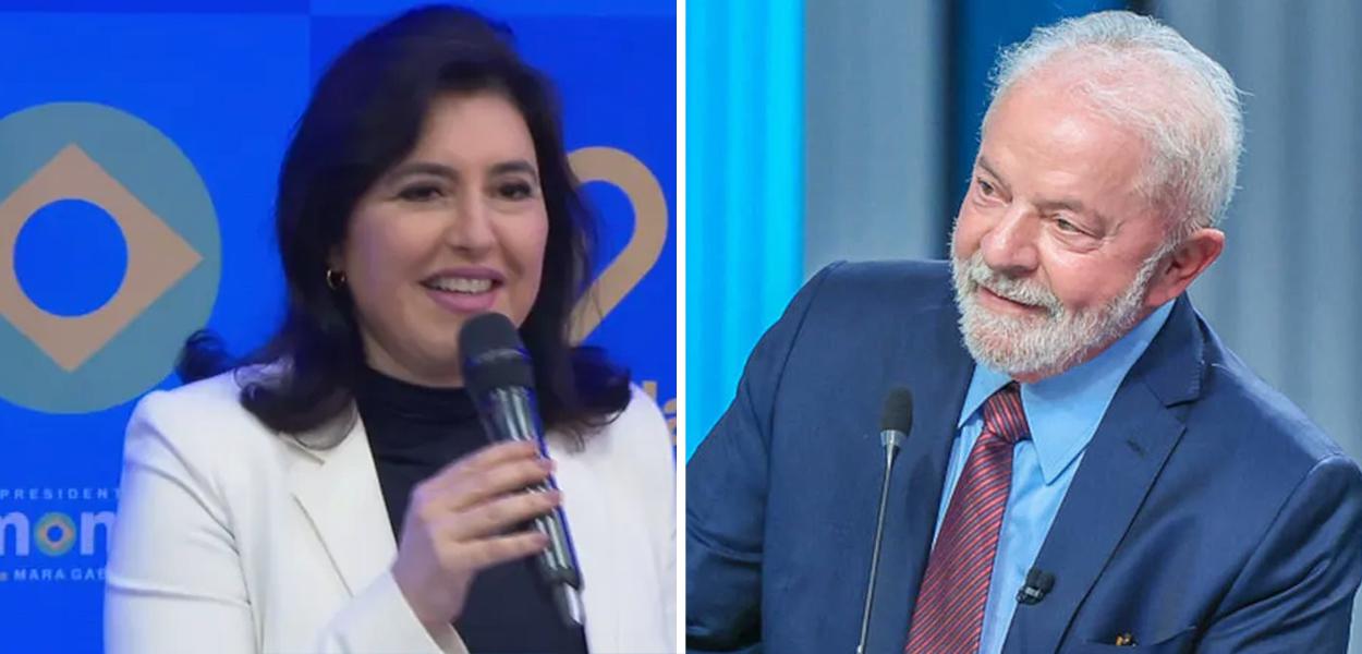 Simone Tebet e Luiz Inácio Lula da Silva