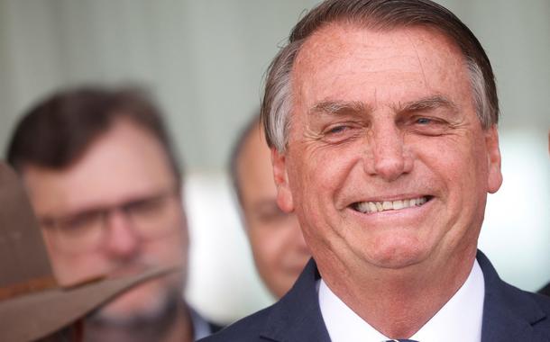 Jair Bolsonaro durante entrevista coletiva no Palácio da Alvorada05/10/2022 REUTERS/Adriano Machado