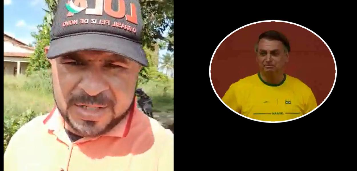 Paulinho do Fumo (à esq.) e Jair Bolsonaro
