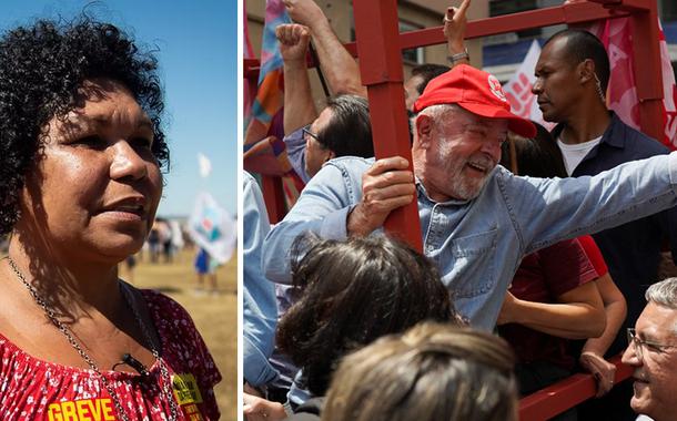 Vera Lúcia e Luiz Inácio Lula da Silva