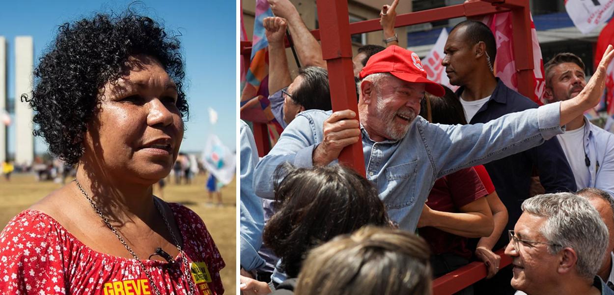 Vera Lúcia e Luiz Inácio Lula da Silva