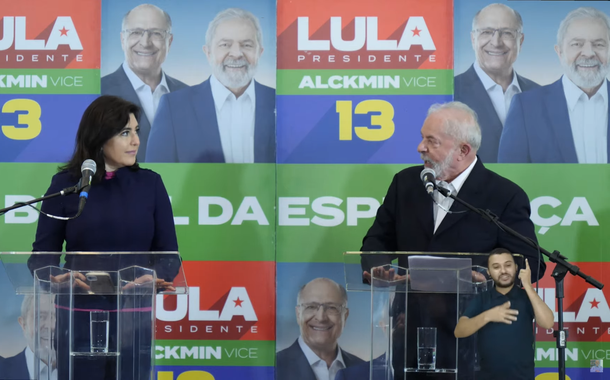 Lula e Simone Tebet