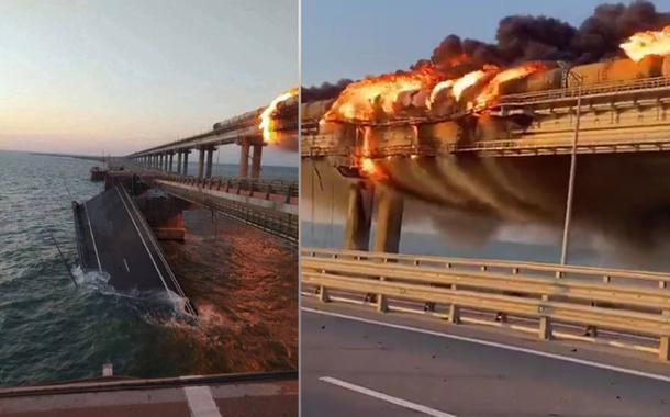 Explosão na ponte da Criméia