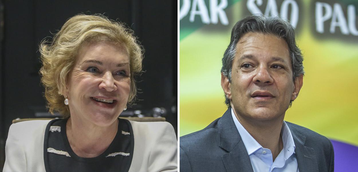 Marta Suplicy e Fernando Haddad (Foto: Governo do Estado de São Paulo | Diogo Zacarias) Marta Suplicy e Fernando Haddad