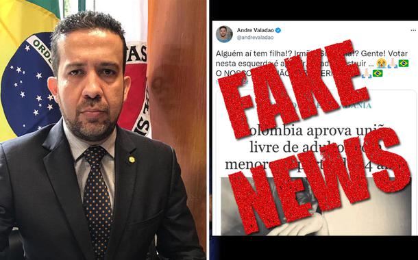 André Janones e post de André Valadão