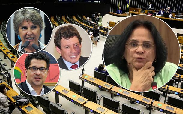 Erika Kokay, Alencar Santana Braga, Reginaldo Lopes e Damares Alves