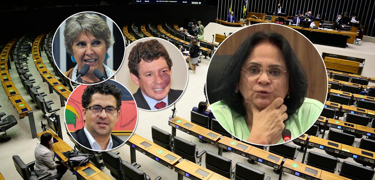 Erika Kokay, Alencar Santana Braga, Reginaldo Lopes e Damares Alves