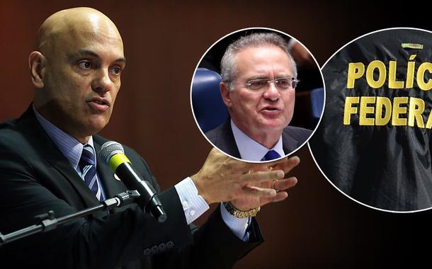 Alexandre de Moraes e Renan Calheiros