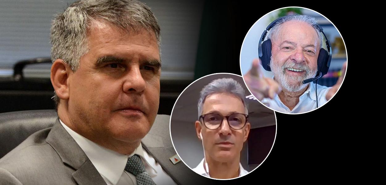 Paulo Brant, Romeu Zema e Lula (Foto: Reprodução) Paulo Brant, Romeu Zema e Lula