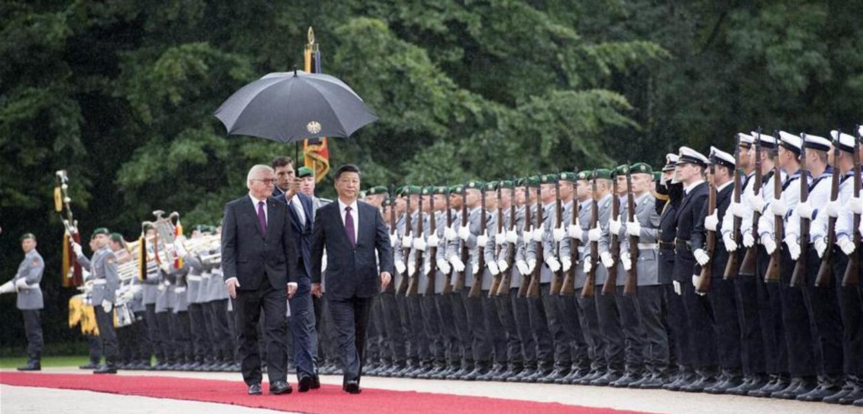 Presidentes da China e Alemanha