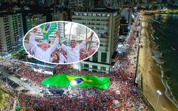 Lula e Jerônimo Rodrigues em ato em Salvador - 12.10.22