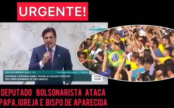 Frederico D’Ávila e bolsonaristas em Aparecida