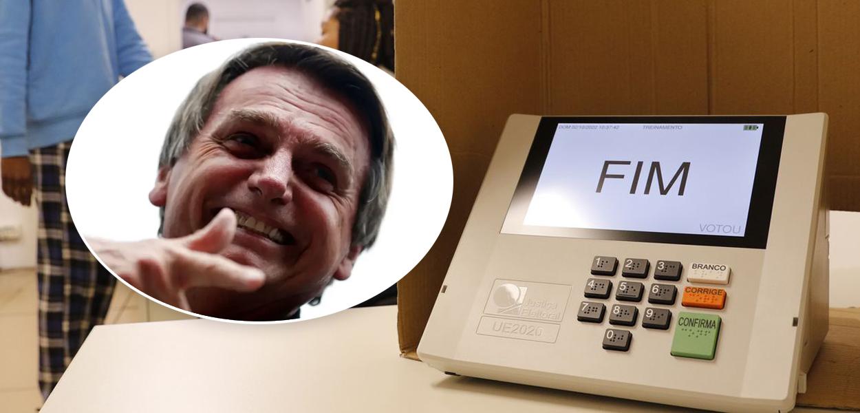Bolsonaro e urna eletrônica (Foto: Rodolfo Buhrer/Reuters | Fernando Frazão/Agência Brasil) Bolsonaro e urna eletrônica