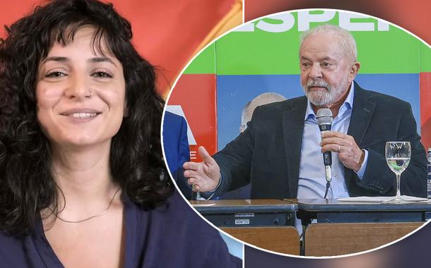 Juliane Furno e o ex-presidente Lula