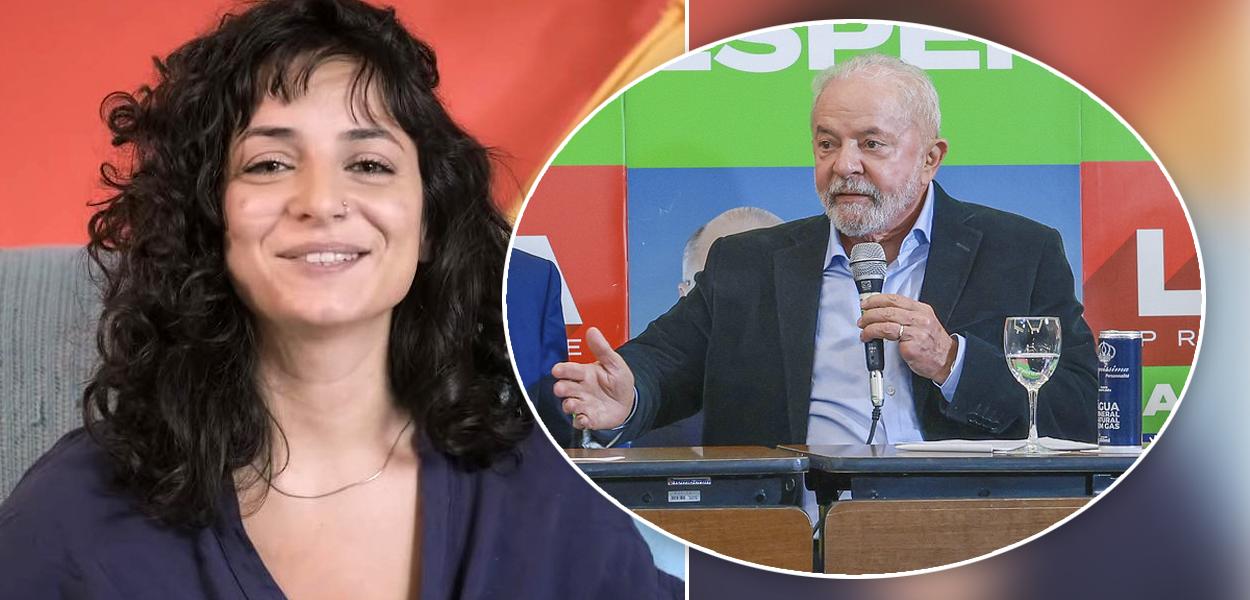 Juliane Furno e o ex-presidente Lula