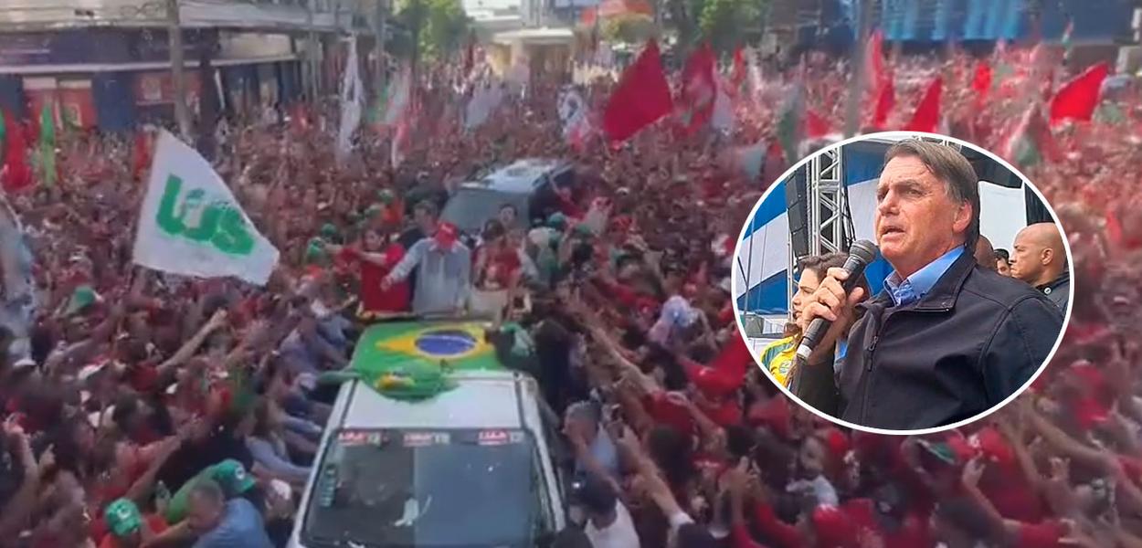 Lula no Nordeste e Jair Bolsonaro