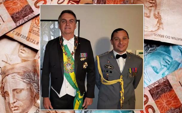 Jair Bolsonaro e o tenente-coronel Mauro Cesar Barbosa Cid