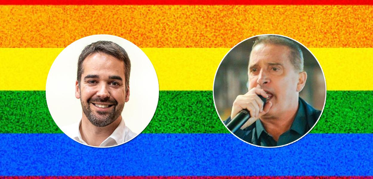 Eduardo Leite, que assumiu ser gay em 2021 (à esq.), e Onyx Lorenzoni