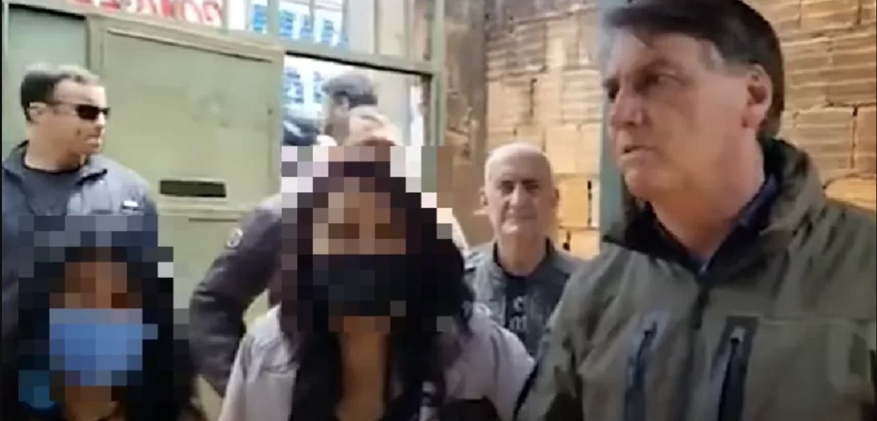 Bolsonaro e venezuelana