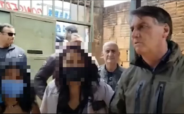 Bolsonaro e venezuelana