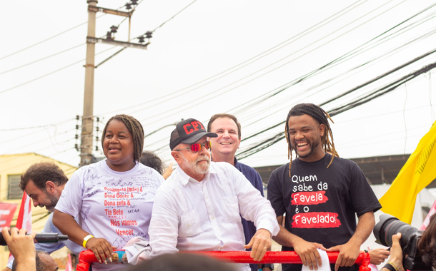 Lula no Complexo do Alemão, no Rio de Janeiro