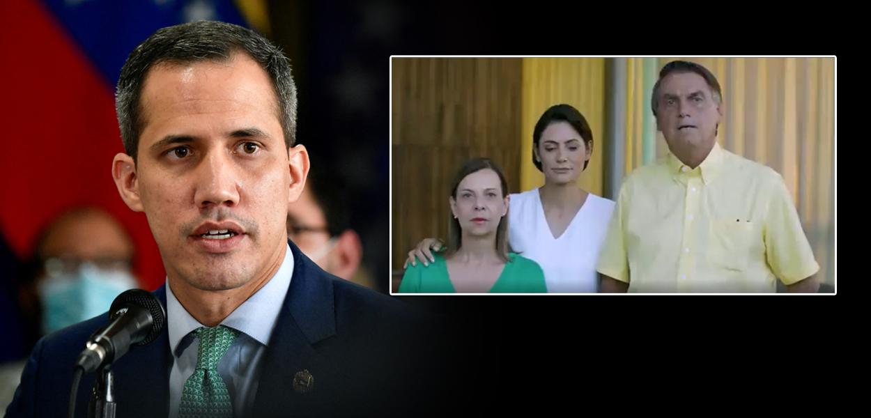Juan Guaidó, Maria Teresa Belandria, Michelle Bolsonaro e Jair Bolsonaro