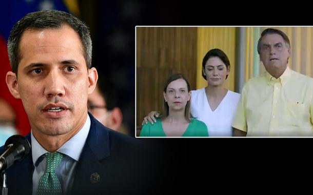 Juan Guaidó, Maria Teresa Belandria, Michelle Bolsonaro e Jair Bolsonaro