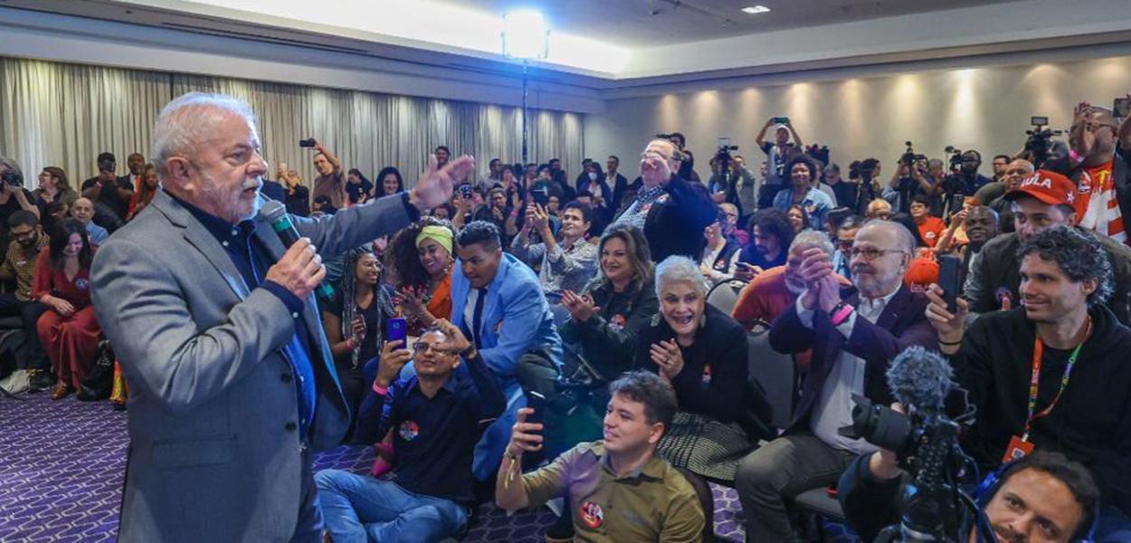 Lula em encontro com evangélicos