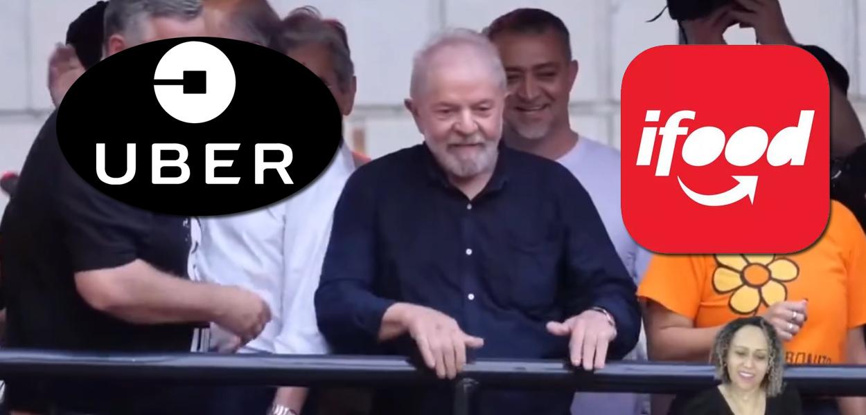 Lula, Uber e iFood, exemplos de aplicativos
