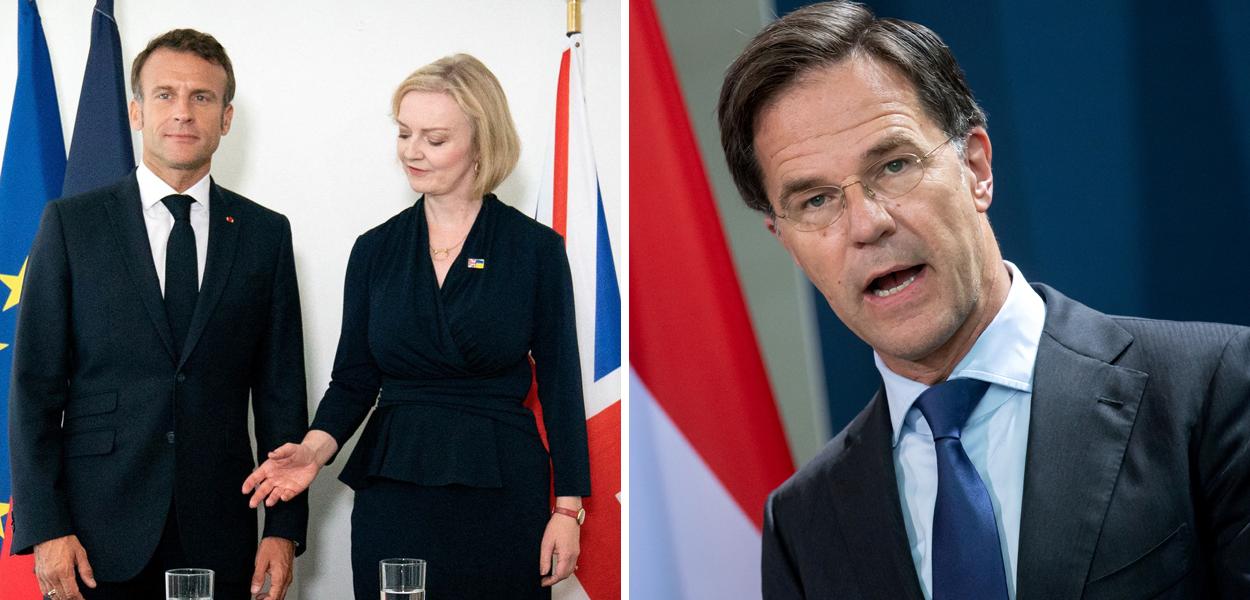 Emmanuel Macron, Liz Truss e Mark Rutte