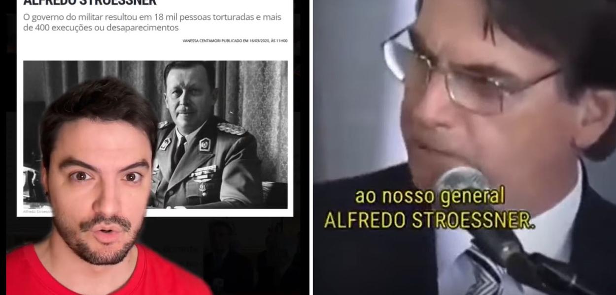 Felipe Neto e Jair Bolsonaro