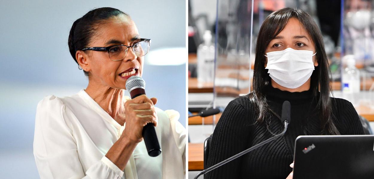 Marina Silva e Eliziane Gama (Foto: ABR | Waldemir Barreto/Agência Senado) Marina Silva e Eliziane Gama