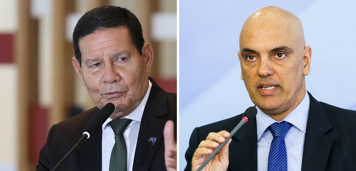 Hamilton Mourão e Alexandre de Moraes